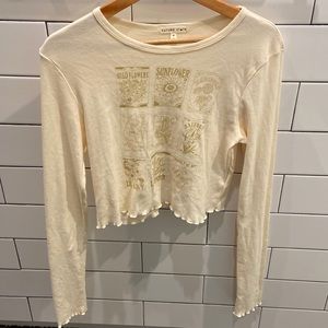 long sleeve shirt with flowers